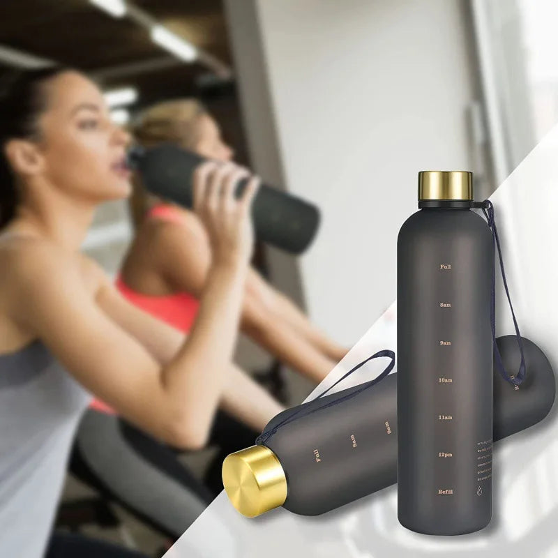 Garrafa de água com marcador de tempo - Fosca - 1000ml