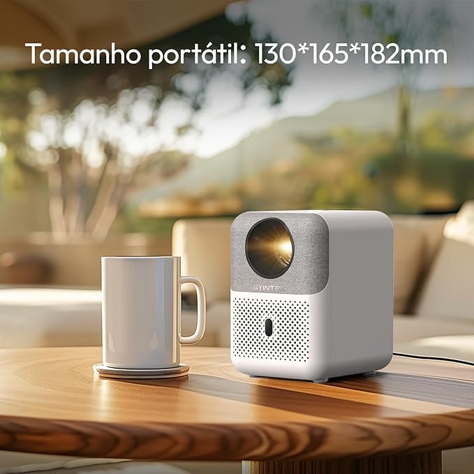 Projetor 4K 1080P Android WI-FI Smart Mini Home Theater