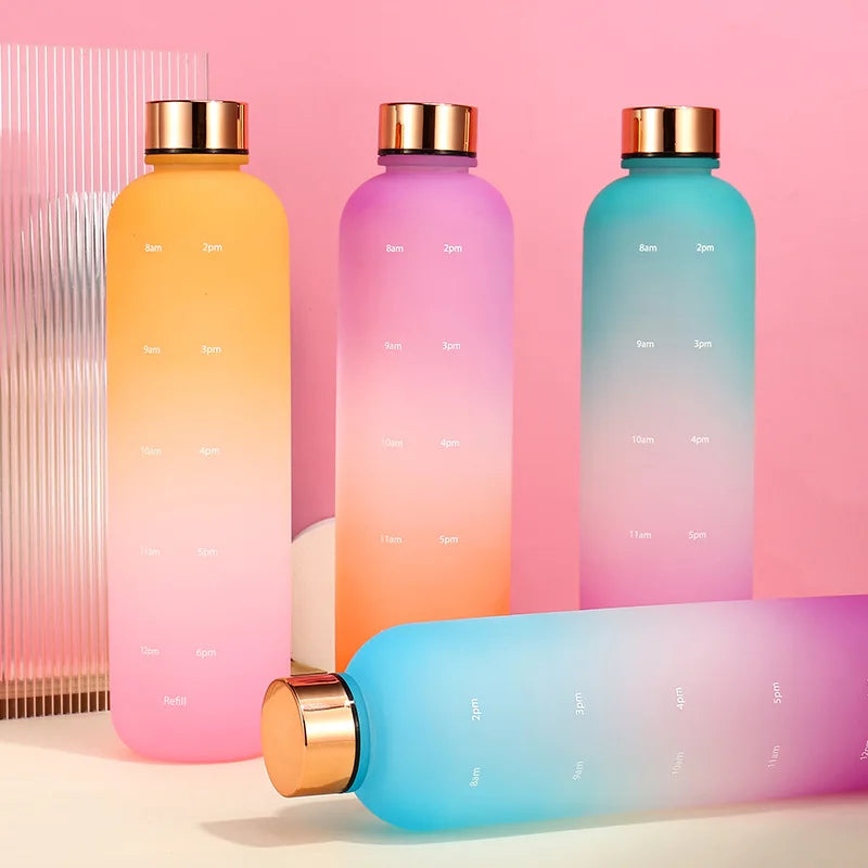 Garrafa de água com marcador de tempo - Fosca - 1000ml