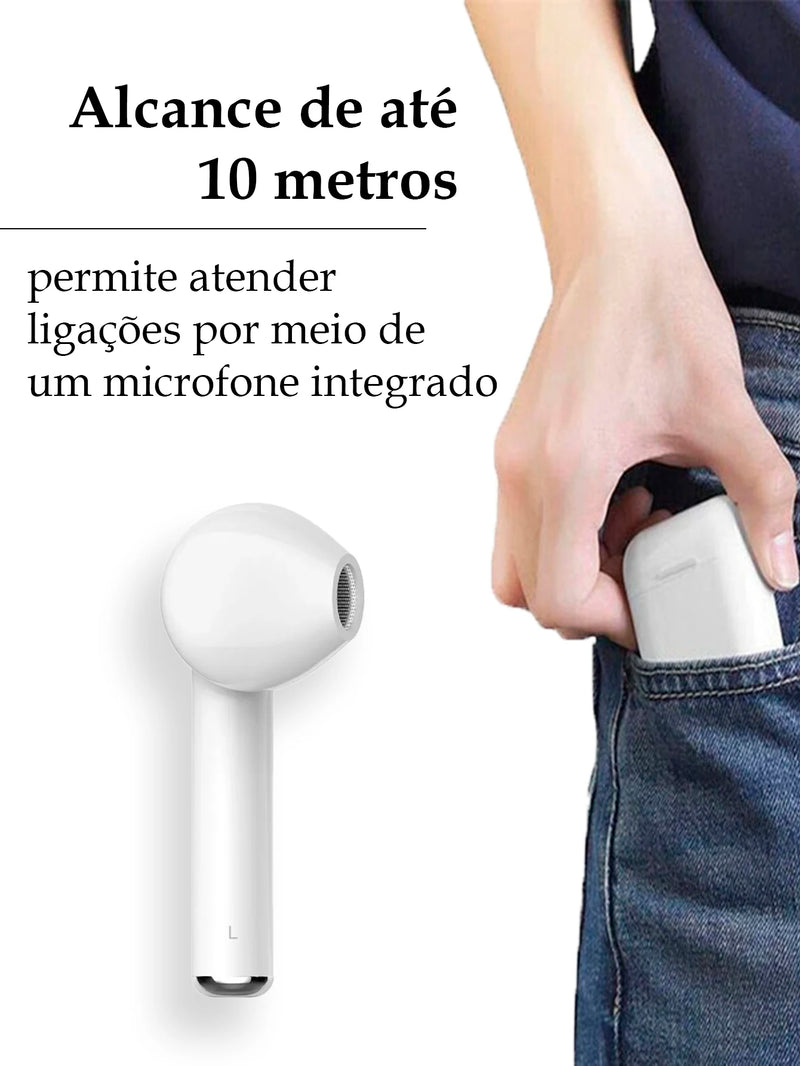 Fone de ouvido bluetooth sem fio