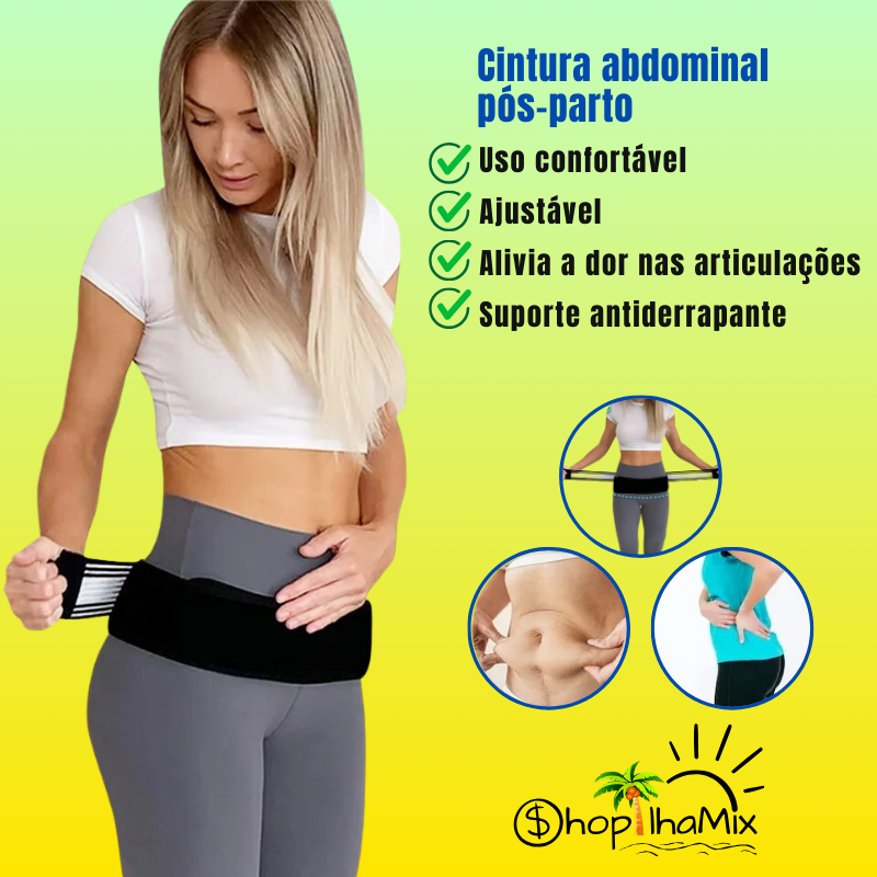 ÚLTIMAS UNIDADES! Cinto ajustável para dores na lombar, quadril, hérnia de disco e ciática