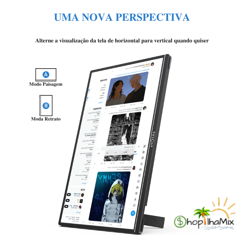 Monitor portátil FHD 1080P