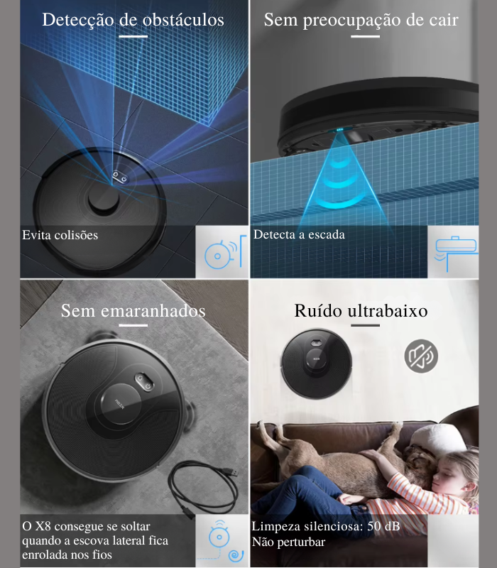 Robô aspirador de pó Abir X8