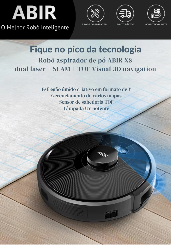 Robô aspirador de pó Abir X8