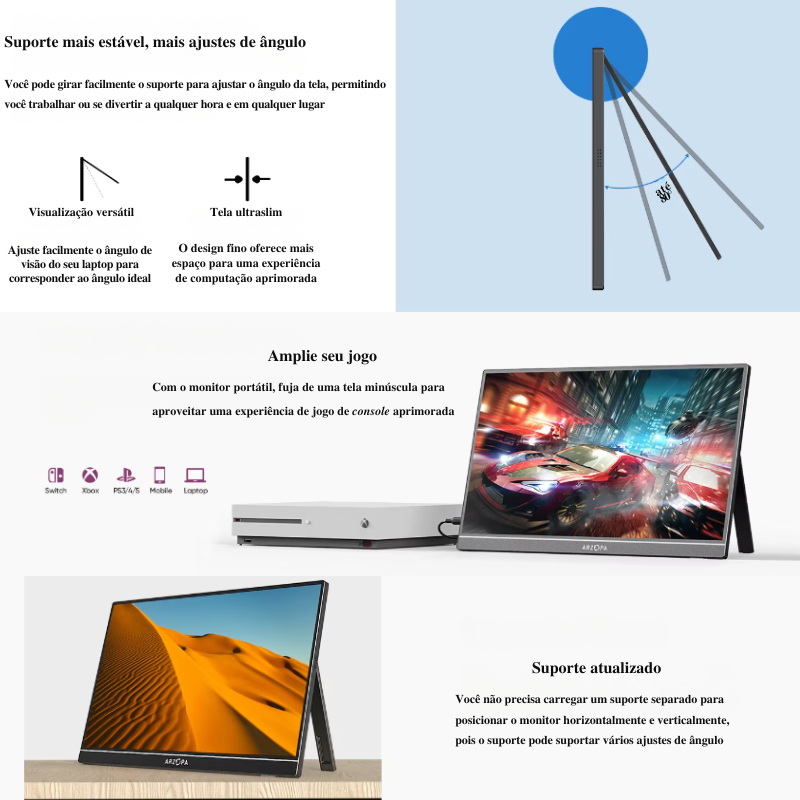 Monitor portátil FHD 1080P