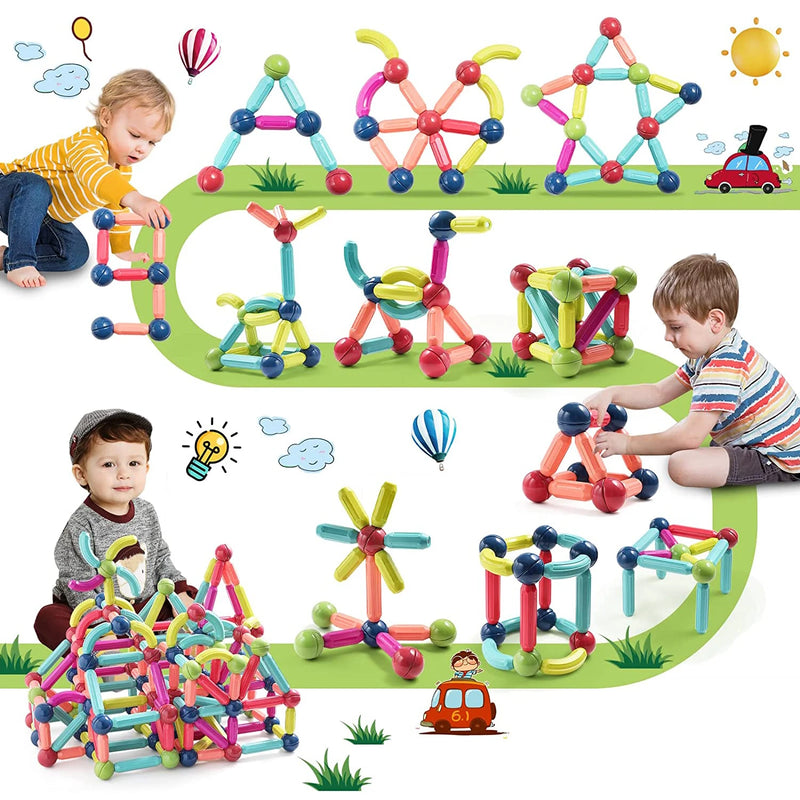 Conjunto de blocos magnéticos de construção - ÚLTIMAS UNIDADES!